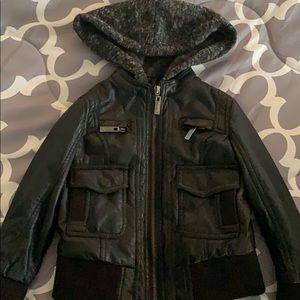 Kids faux leather and fur coat (4T)
